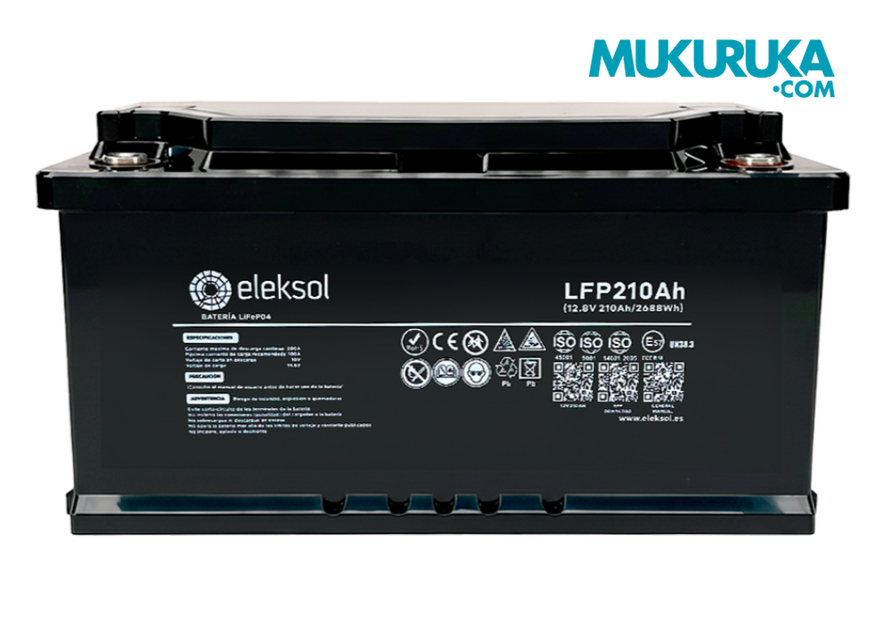 BATERÍA LITIO ELEKSOL 210AH/12,8V BLUETOOTH Y BMS V2